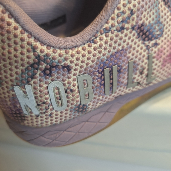 NOBULL Women's Floral Purple Sneakers Shoes. Size 8.5 - Picture 8 of 10
